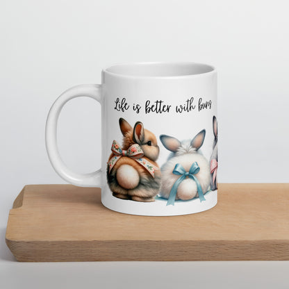 Life is Better With Buns Glossy Mug - Chester & Co.