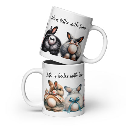Life is Better With Buns Glossy Mug - Chester & Co.