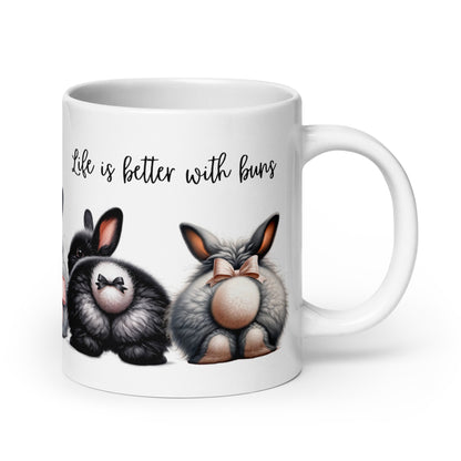 Life is Better With Buns Glossy Mug - Chester & Co.